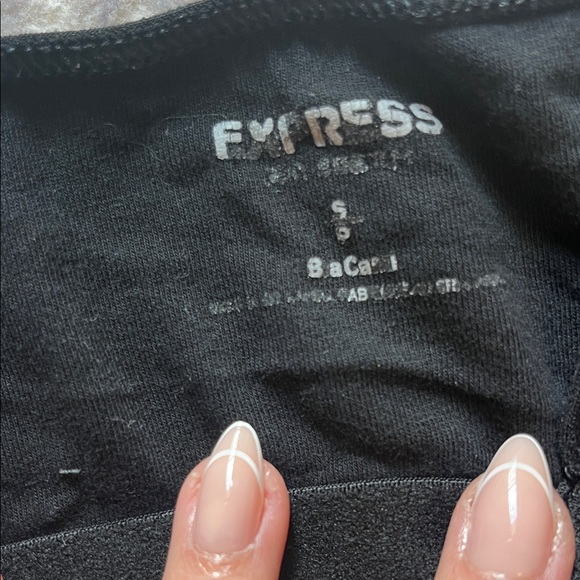 Express Black Cami with Lace Detail - Picture 2 of 3